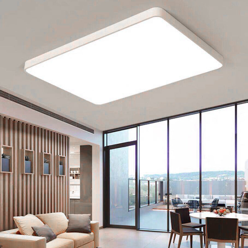 Montaje de LED de color cuadrado moderno 1-Luz de techo de acrílico ligero para oficina