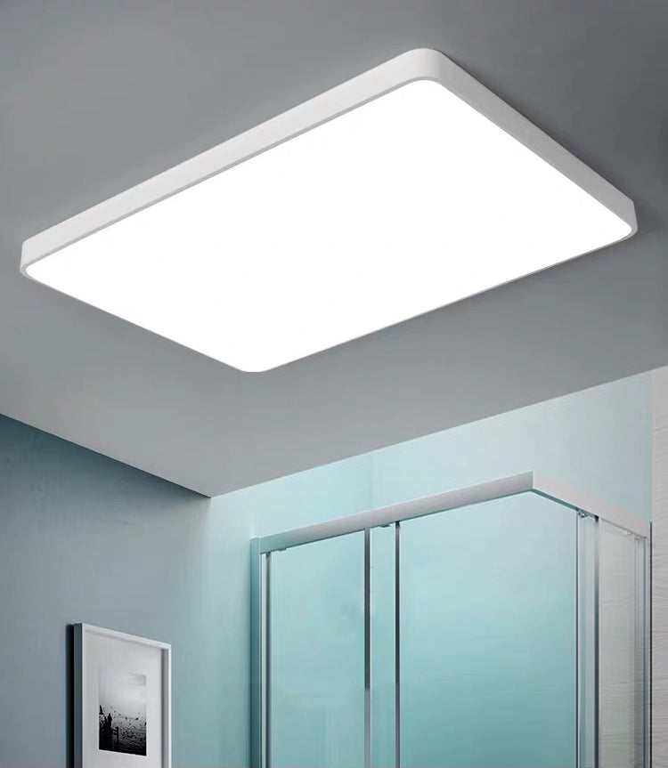 Montaje de LED de color cuadrado moderno 1-Luz de techo de acrílico ligero para oficina