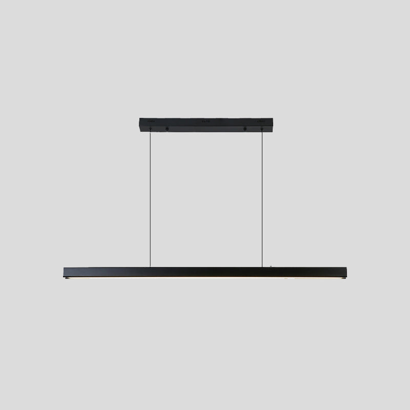 Modern a pendente illuminazione per l'illuminazione a sospensione lineare dell'isola cucina idee di illuminazione dell'isola in nero