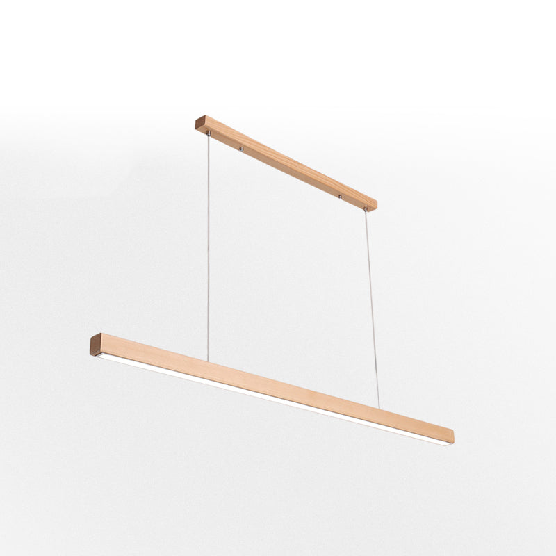 Modern Pendant Lighting for Kitchen Island Linear Island Lighting in Wood