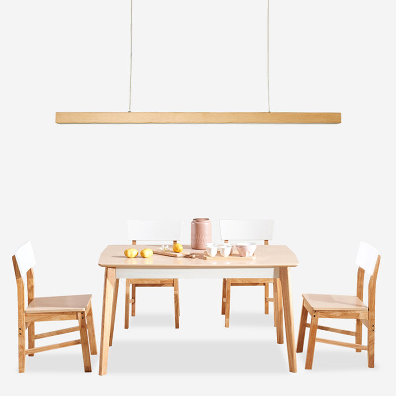 Modern Pendant Lighting for Kitchen Island Linear Island Lighting in Wood