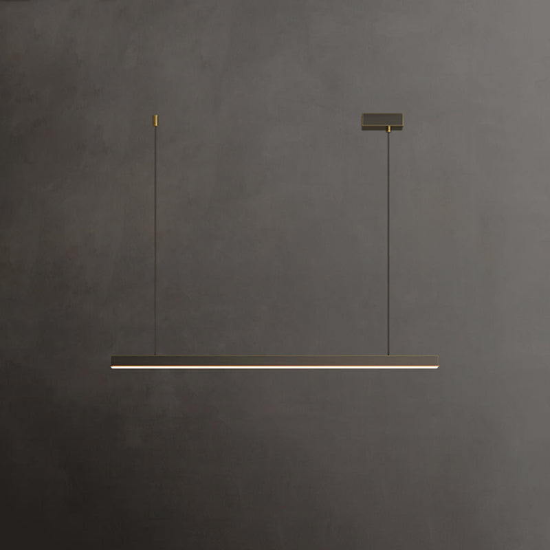 Modern Pendant Lighting for Kitchen Island Linear Island Lighting in Metal