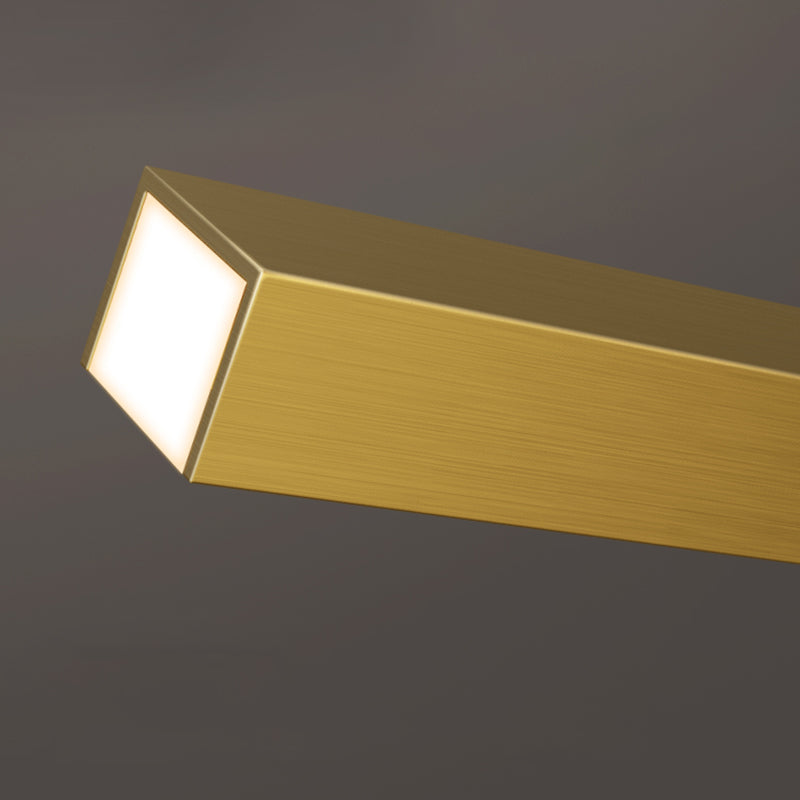 Modern Pendant Lighting for Kitchen Island Linear Island Lighting in Metal