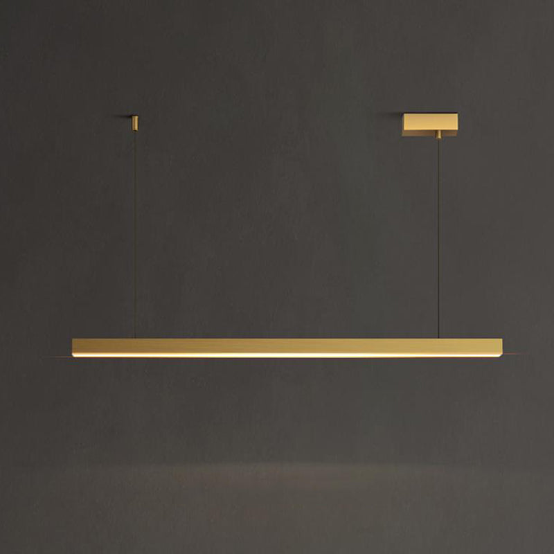 Modern Pendant Lighting for Kitchen Island Linear Island Lighting in Metal