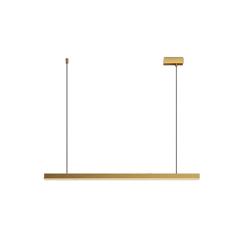 Modern Pendant Lighting for Kitchen Island Linear Island Lighting in Metal