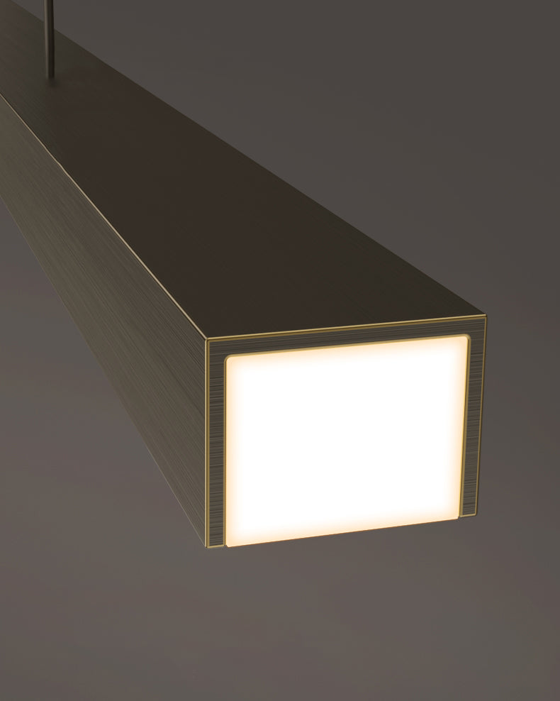 Modern Pendant Lighting for Kitchen Island Linear Island Lighting in Metal