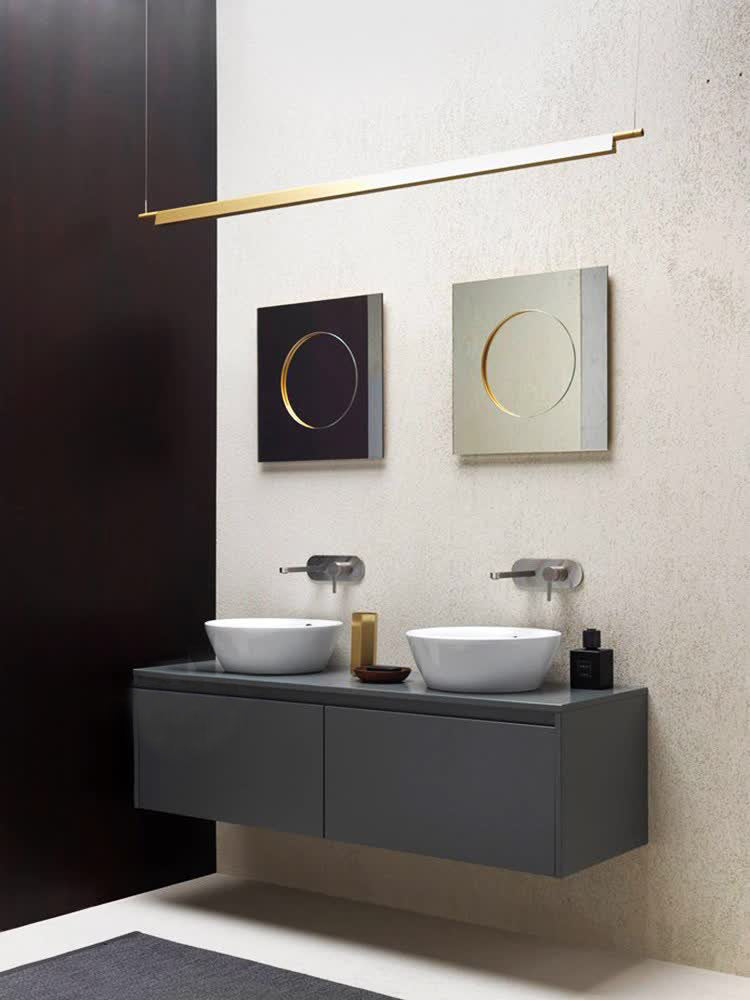 Illuminazione a sospensione lineare luci isola sospesa il lampadario moderno a pendente moderno