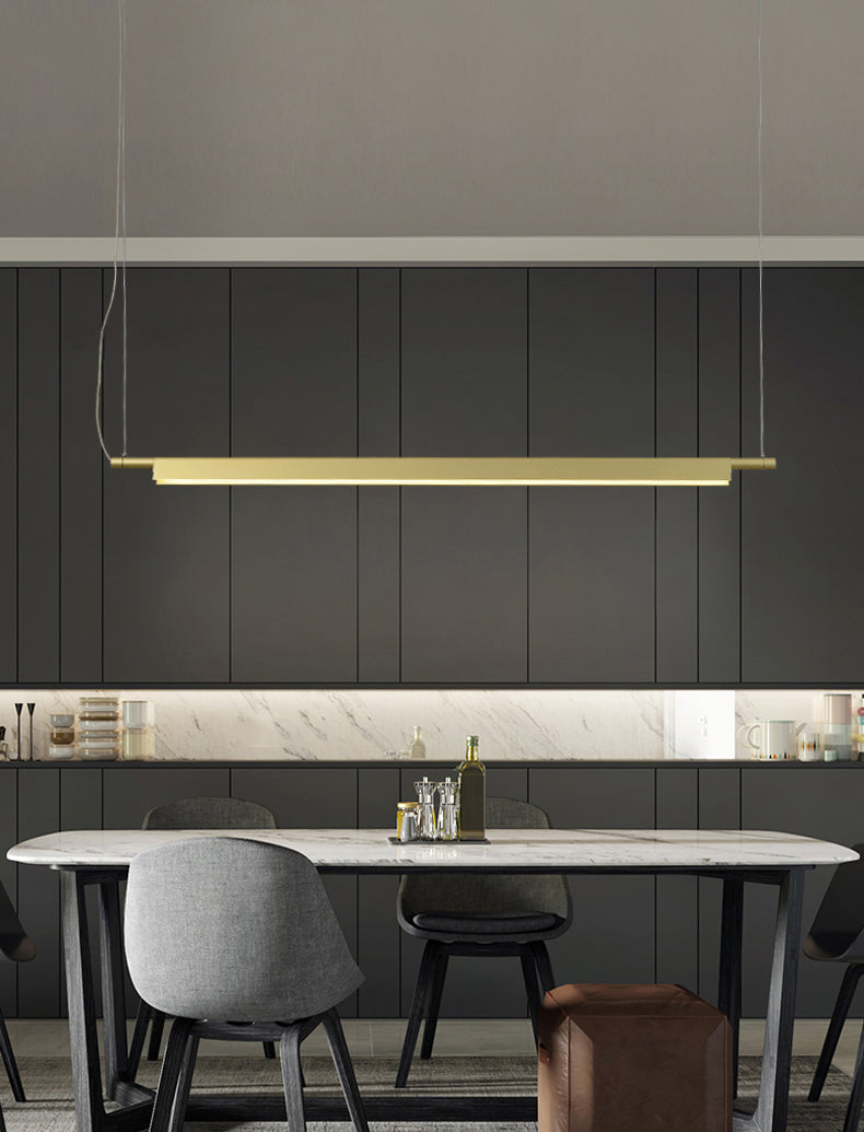 Illuminazione a sospensione lineare luci isola sospesa il lampadario moderno a pendente moderno