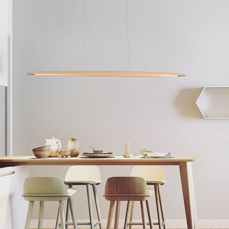 Luci a ciondolo da cucina moderna Lampaggio di illuminazione isola lineare in metallo