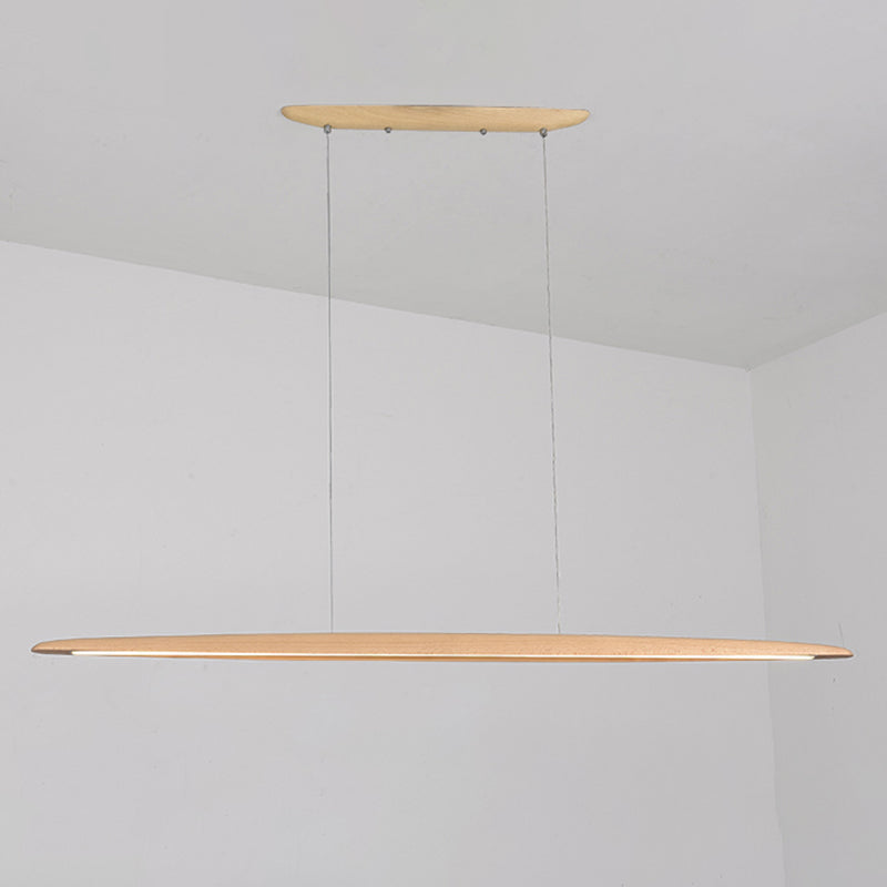 Luci a ciondolo da cucina moderna Lampaggio di illuminazione isola lineare in metallo