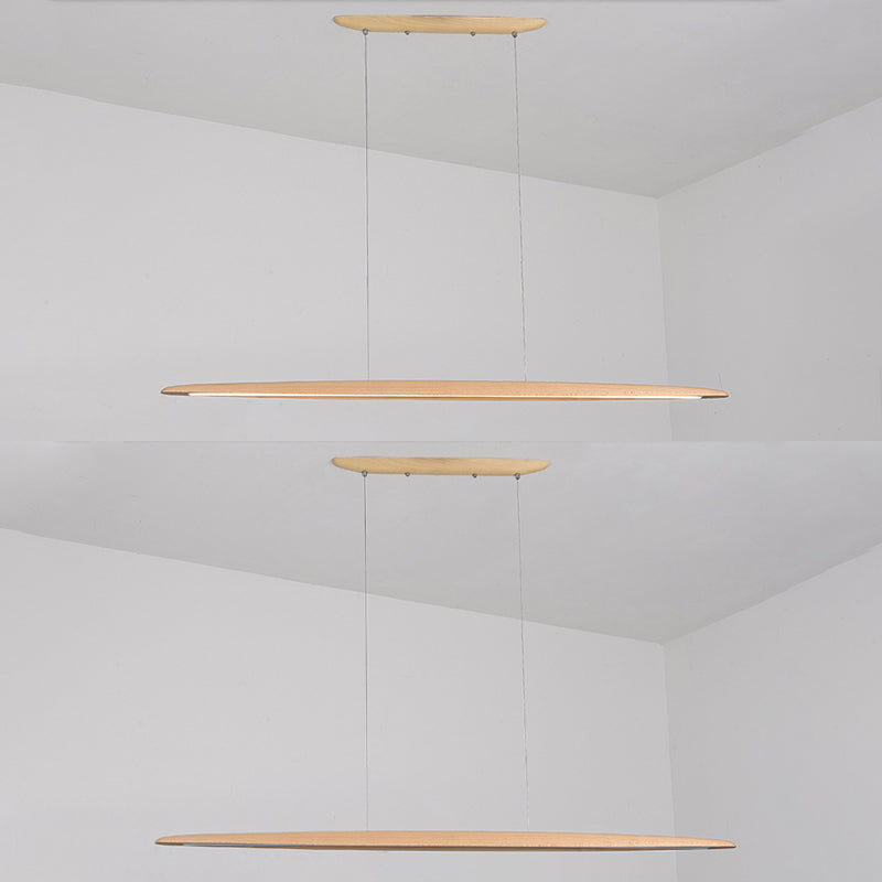 Luci a ciondolo da cucina moderna Lampaggio di illuminazione isola lineare in metallo