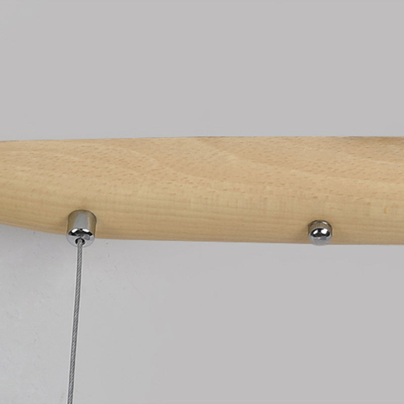 Luci a ciondolo da cucina moderna Lampaggio di illuminazione isola lineare in metallo