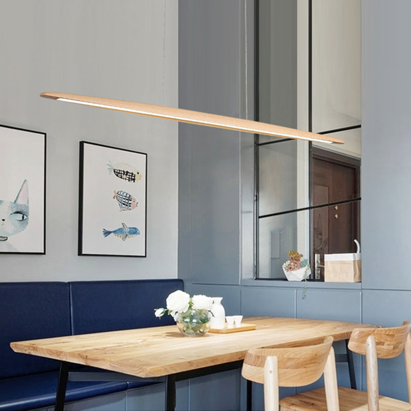 Luci a ciondolo da cucina moderna Lampaggio di illuminazione isola lineare in metallo