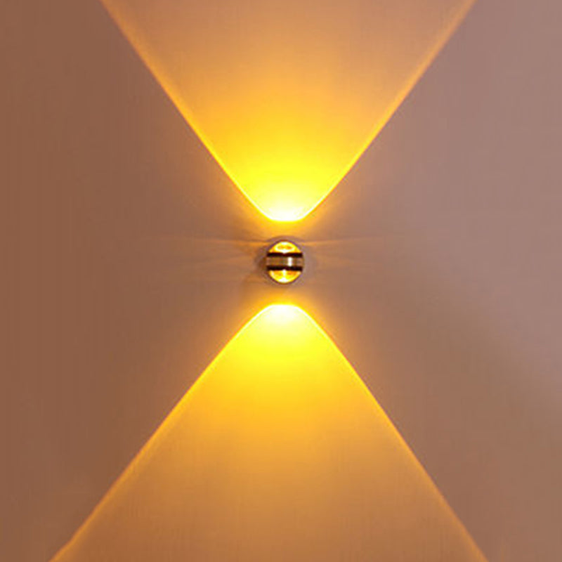 Silver Aluminum Modern Wall Sconce Global LED Wall Mounted Light for Hotel