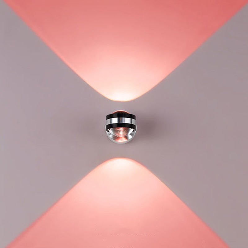 Silver Aluminum Modern Wall Sconce Global LED Wall Mounted Light for Hotel