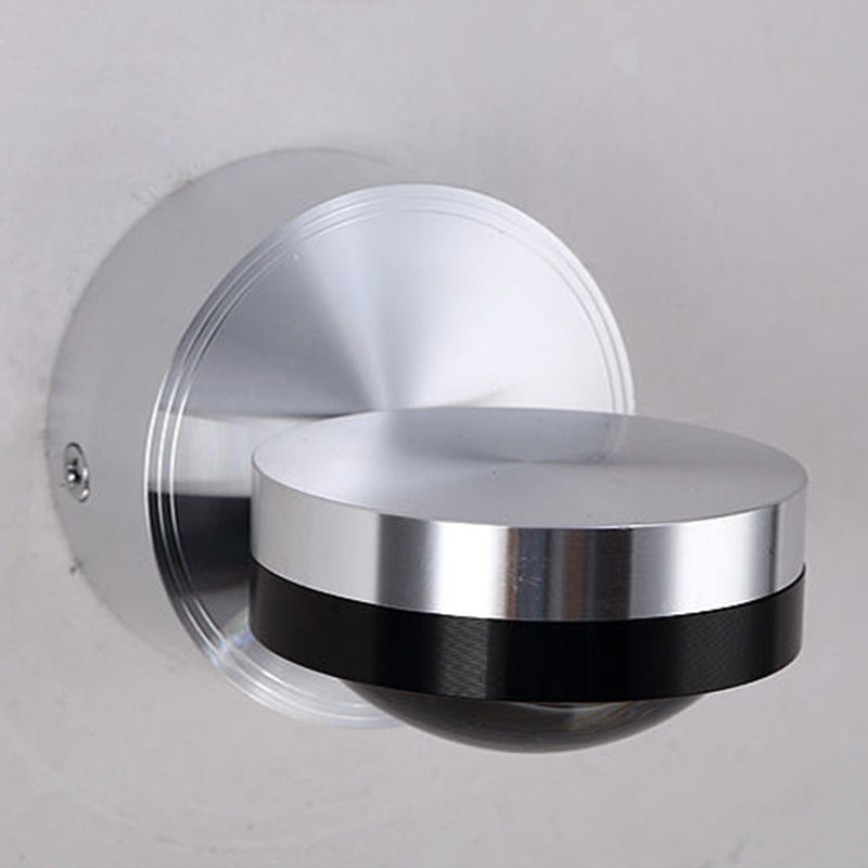 Silver Aluminum Modern Wall Sconce Global LED Wall Mounted Light for Hotel