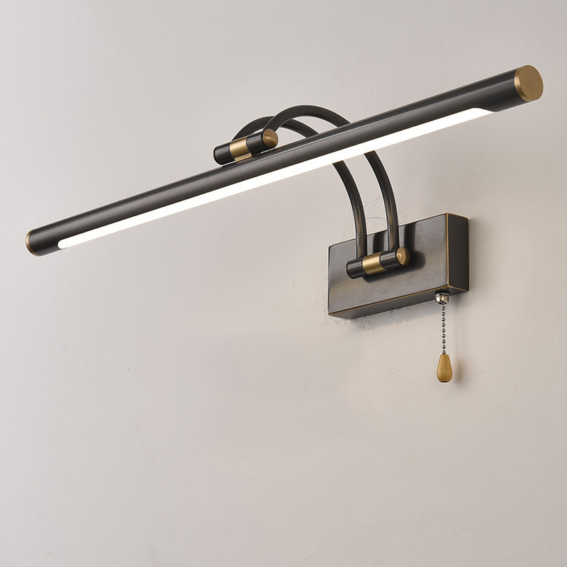 Modern Minimalist LED Adjustable Wall Lamp Copper Linear Wall Light with Acrylic Shade