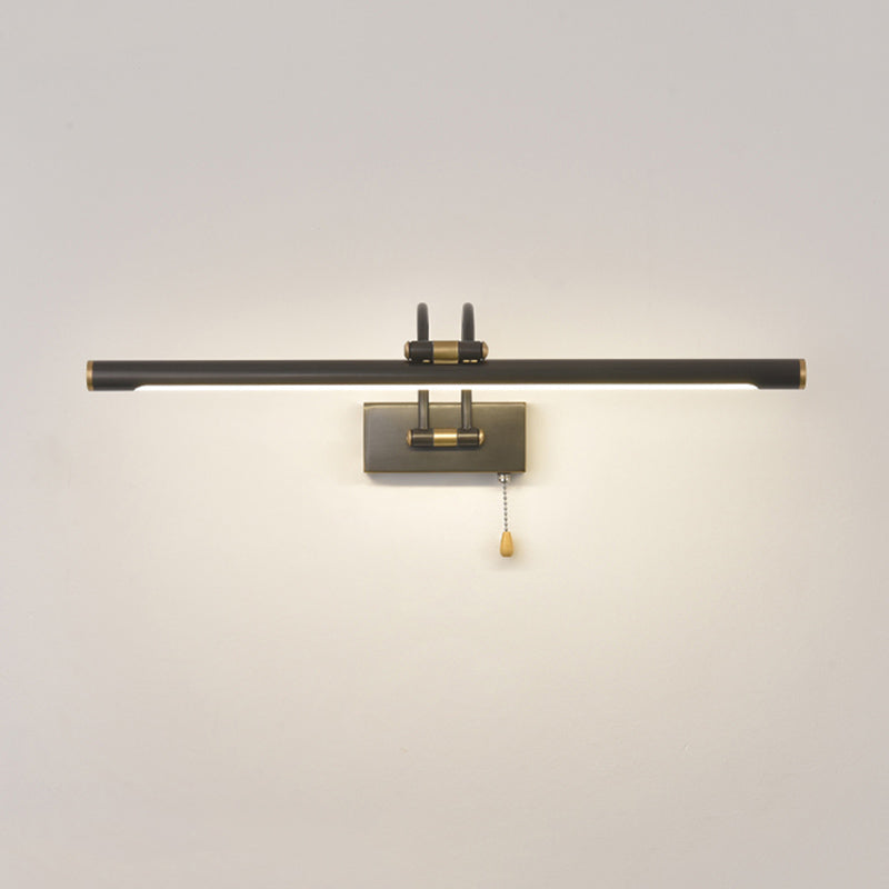 Modern Minimalist LED Adjustable Wall Lamp Copper Linear Wall Light with Acrylic Shade