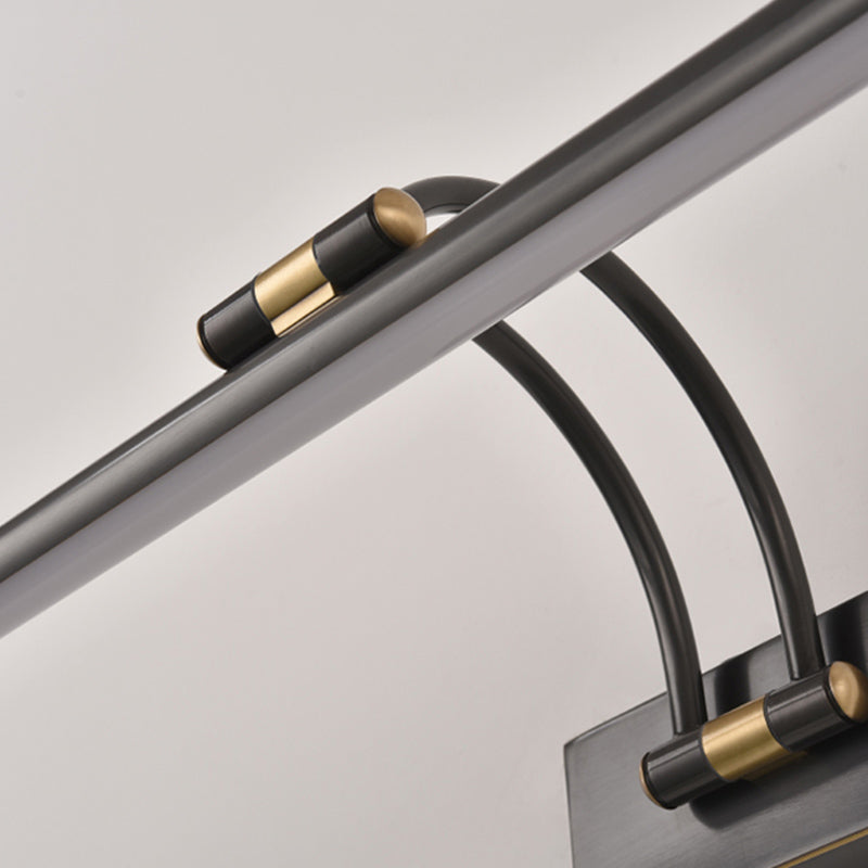 Modern Minimalist LED Adjustable Wall Lamp Copper Linear Wall Light with Acrylic Shade