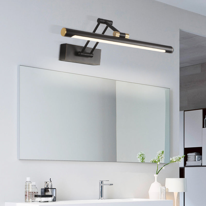 Lampe murale à LED en fer laqué dans la simplicité moderne