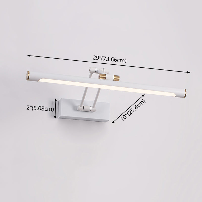 Lampe murale à LED en fer laqué dans la simplicité moderne