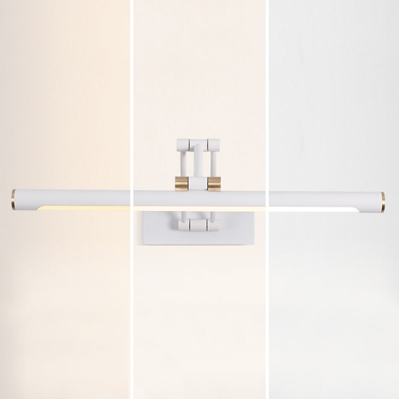 Lampe murale à LED en fer laqué dans la simplicité moderne