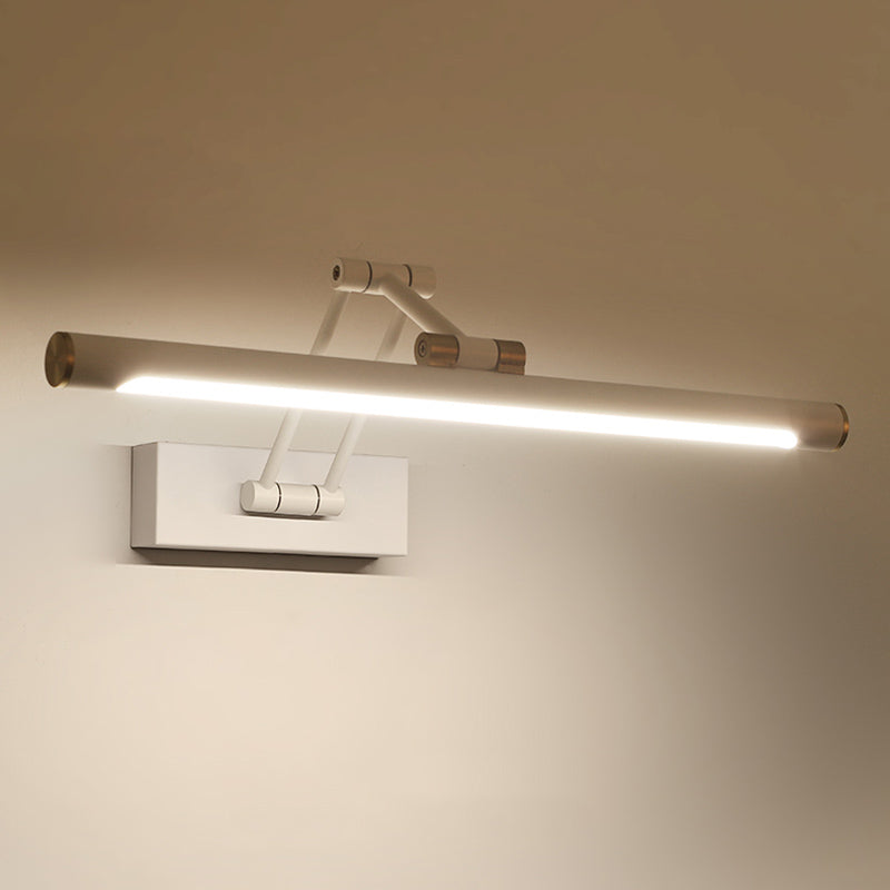 Lackierte Eisen -LED -Wandlampe in der modernen Einfachheit Acryl linear verstellbare Wandleuchte für Badezimmer