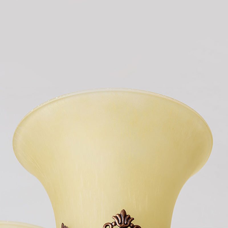 Witte glazen wandmontage lamp 1-licht traditionele wandverlichtingsarmatuur voor badkamer