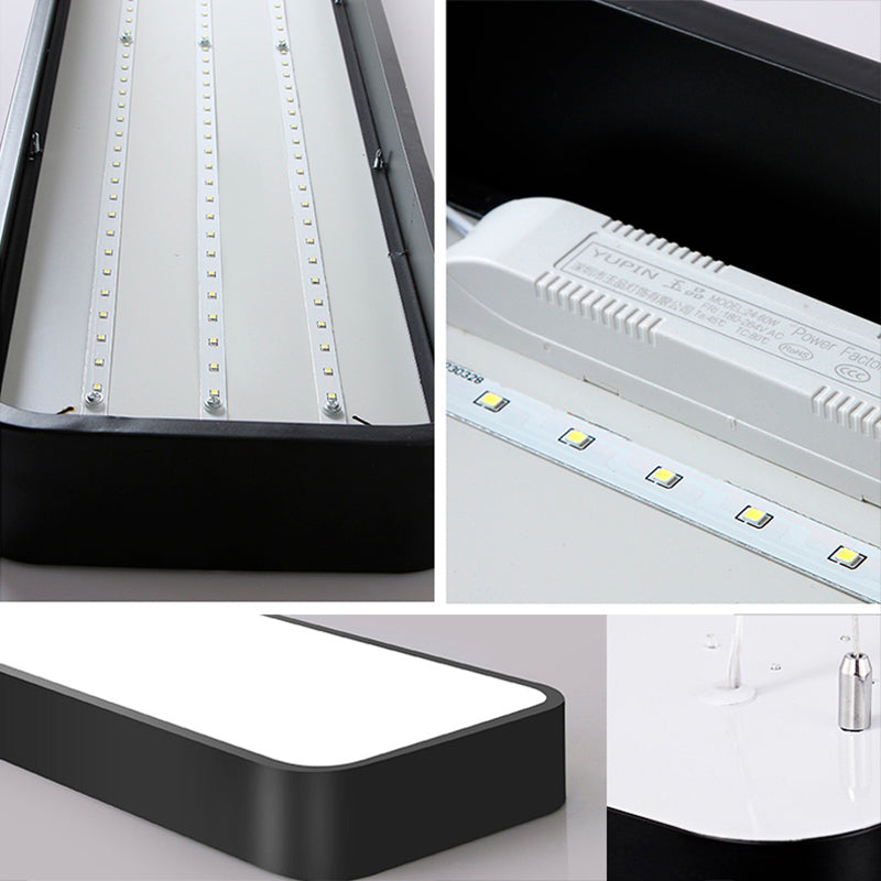 Aluminium LED Flush Mount MODERN MODRY LIGHT PLACIER LIGHT DIMINATION POUR OFFICE