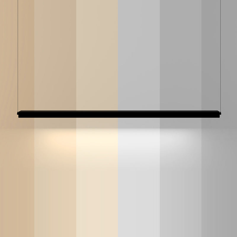 Lámpara moderna de lámpara lineal iluminación lineal lámpara de araña moderna en negro