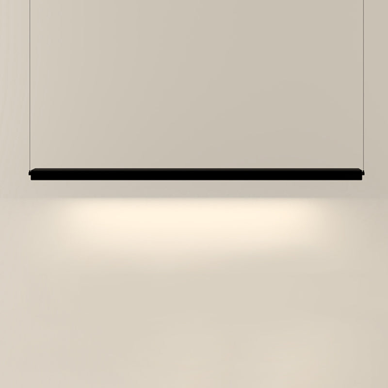 Lámpara moderna de lámpara lineal iluminación lineal lámpara de araña moderna en negro