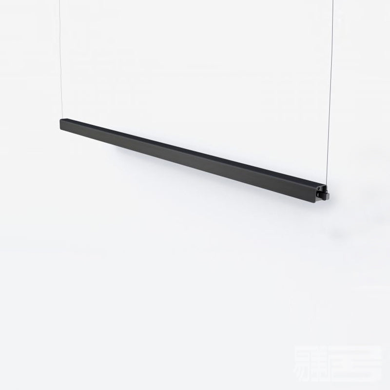 Lámpara moderna de lámpara lineal iluminación lineal lámpara de araña moderna en negro