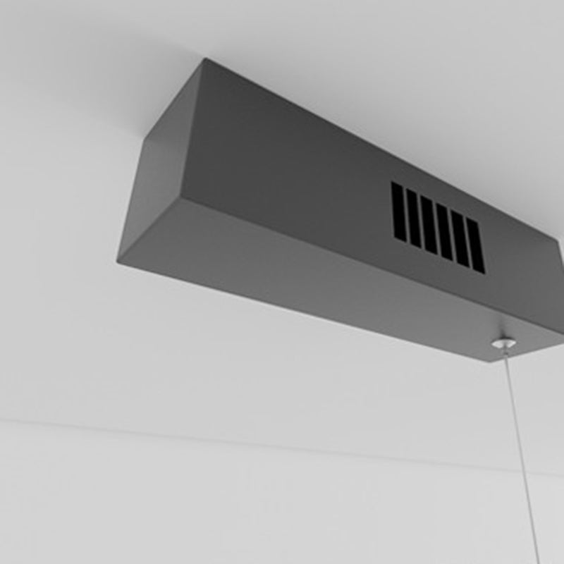 Lámpara moderna de lámpara lineal iluminación lineal lámpara de araña moderna en negro