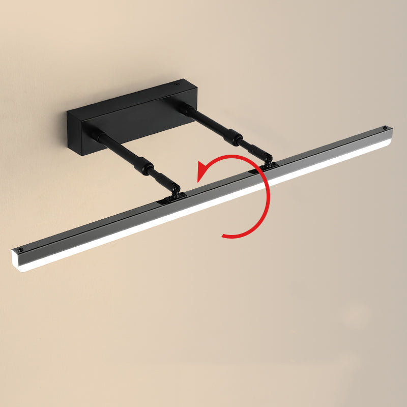 Metall lineare Wandbeleuchtung Vorlagen zeitgenössische LED -Wandleuchte für Badezimmer