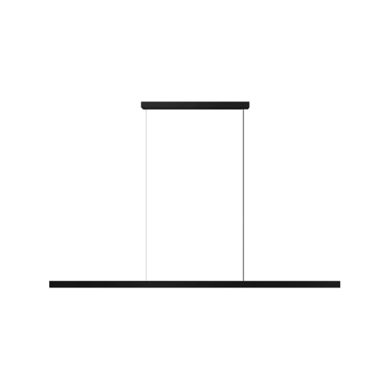 Luci a sospensione contemporanea per l'isola di cucina Linear Lighting Island Lampade in nero