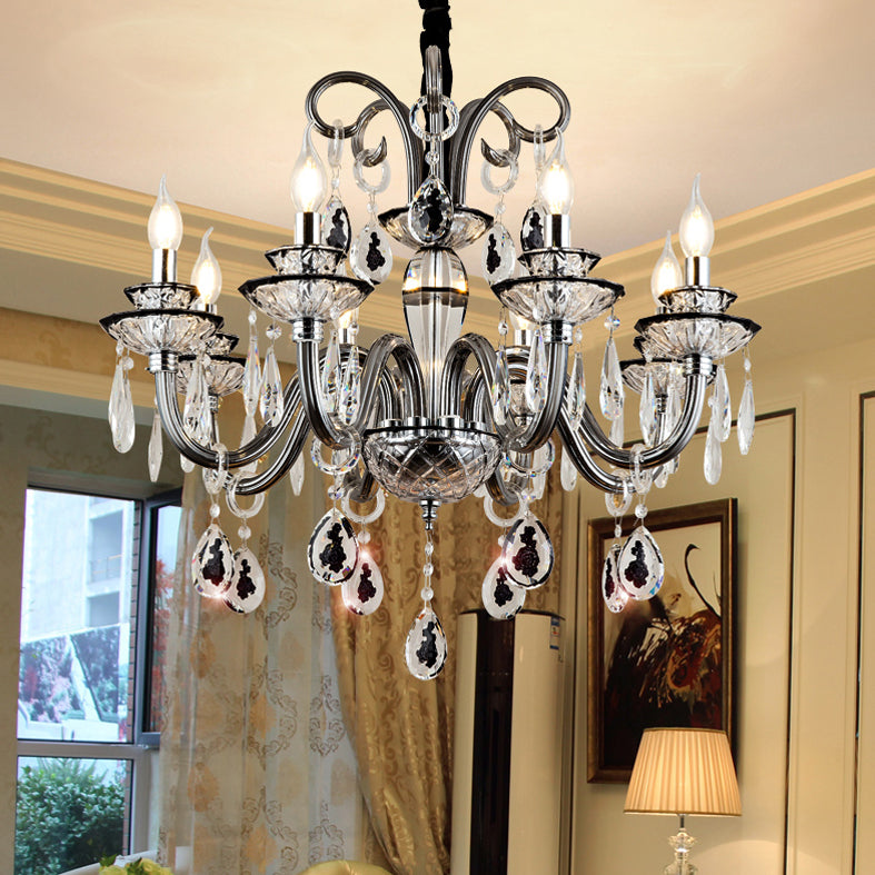 Kerze Kronleuchter Leuchte Traditionelle Kristallheizbeleuchtung für das Restaurant