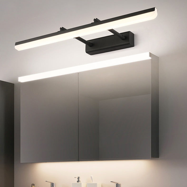 Metall lineare Wandbeleuchtung Vorlagen zeitgenössische LED -Wandleuchte für Badezimmer