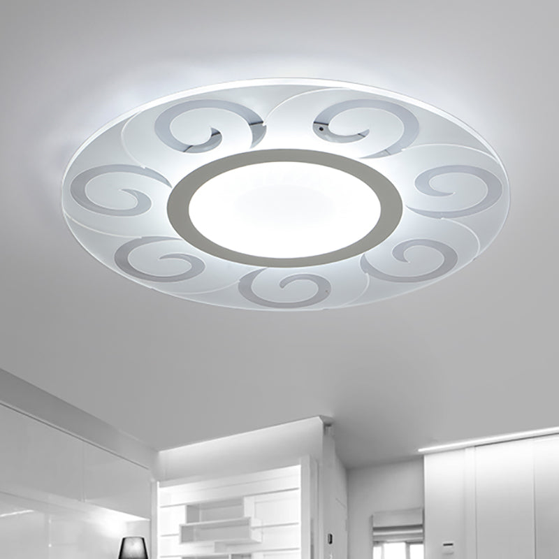 16"/19.5"/23.5"/29.5" W Acrylic Ultra Thin Flushmount Lighting Modernism Led Flush Ceiling Light for Living Room