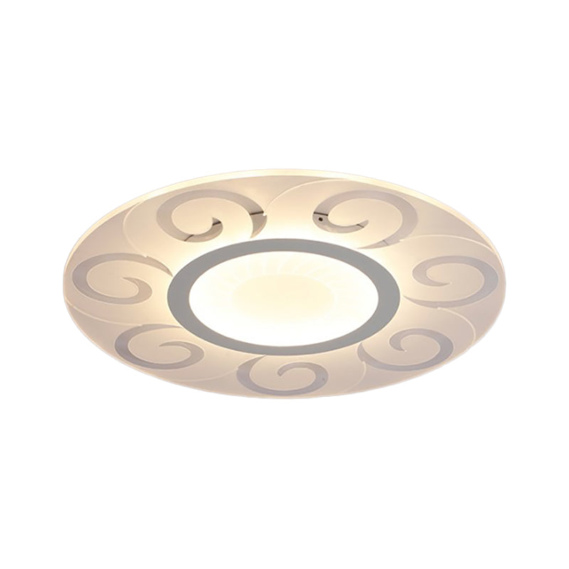16"/19.5"/23.5"/29.5" W Acrylic Ultra Thin Flushmount Lighting Modernism Led Flush Ceiling Light for Living Room