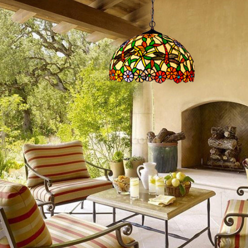 2 luci appesi lampadario a sospensione mediterranea rossa/verde/viola kit di luce in vetro tagliato in vetro
