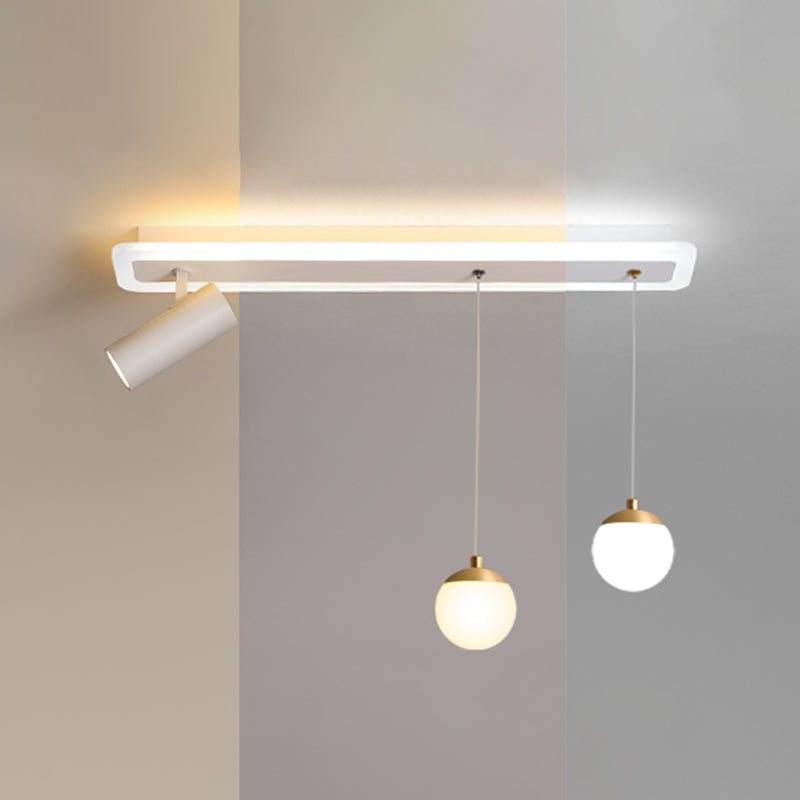 Éclairage linéaire à LED blanche Fixtures d'éclairage à ébullition moderne Lumière à ébullition