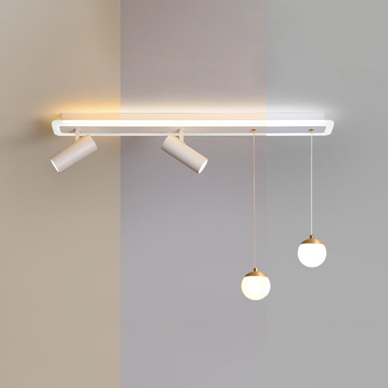 Éclairage linéaire à LED blanche Fixtures d'éclairage à ébullition moderne Lumière à ébullition