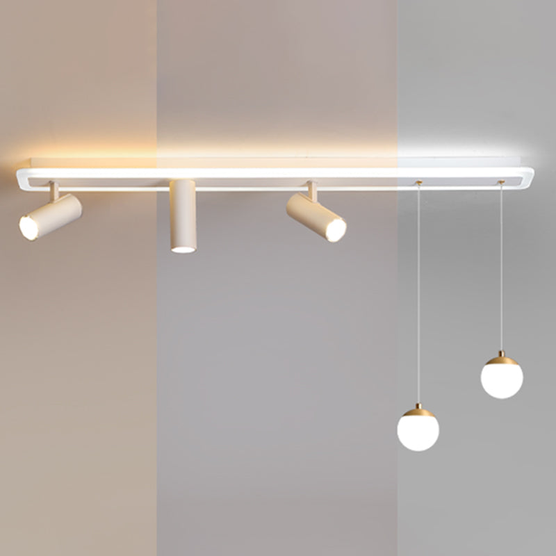 Éclairage linéaire à LED blanche Fixtures d'éclairage à ébullition moderne Lumière à ébullition