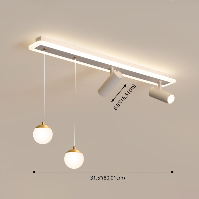 Éclairage linéaire à LED blanche Fixtures d'éclairage à ébullition moderne Lumière à ébullition