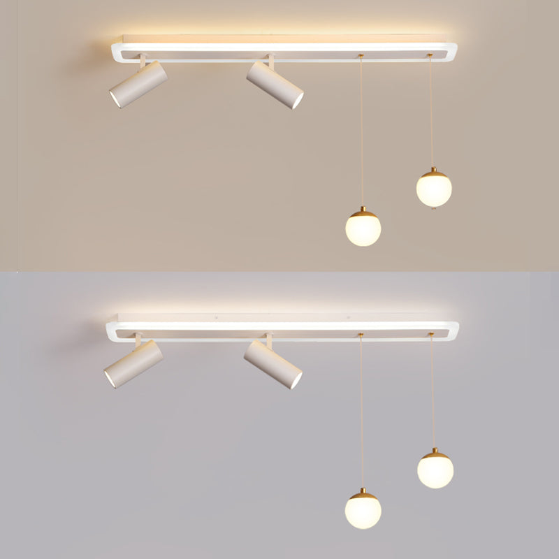 Éclairage linéaire à LED blanche Fixtures d'éclairage à ébullition moderne Lumière à ébullition