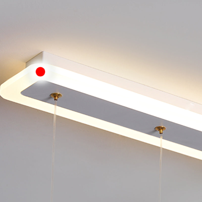 Éclairage linéaire à LED blanche Fixtures d'éclairage à ébullition moderne Lumière à ébullition