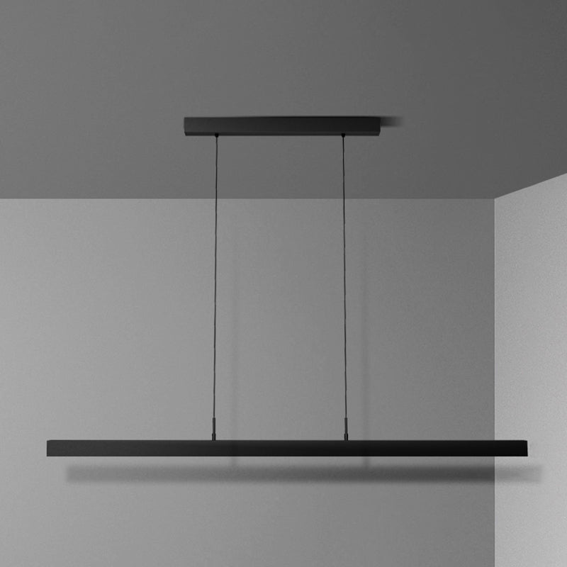 Lámpara de lámpara de iluminación lineal de lámpara de iluminación moderna lámpara de lámpara de iluminación en negro