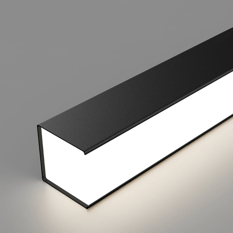 Lámpara de lámpara de iluminación lineal de lámpara de iluminación moderna lámpara de lámpara de iluminación en negro