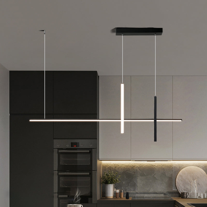 Contemporary Island Lighting Linear Pendant Lighting Island Lighting Ideas