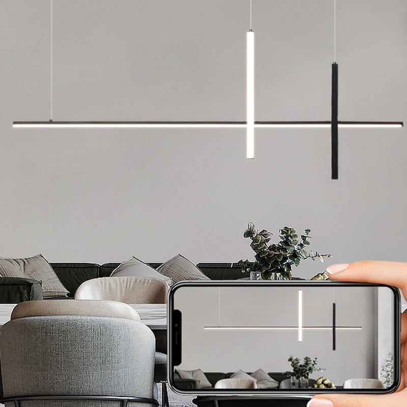 Contemporary Island Lighting Linear Pendant Lighting Island Lighting Ideas